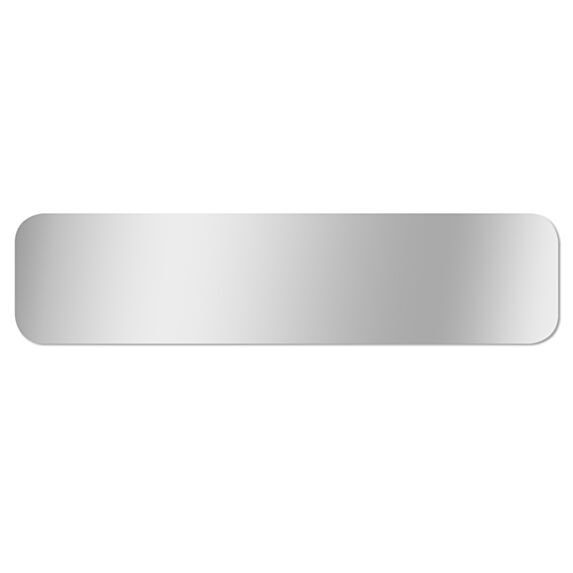 Miroir bord polis 125x30cm