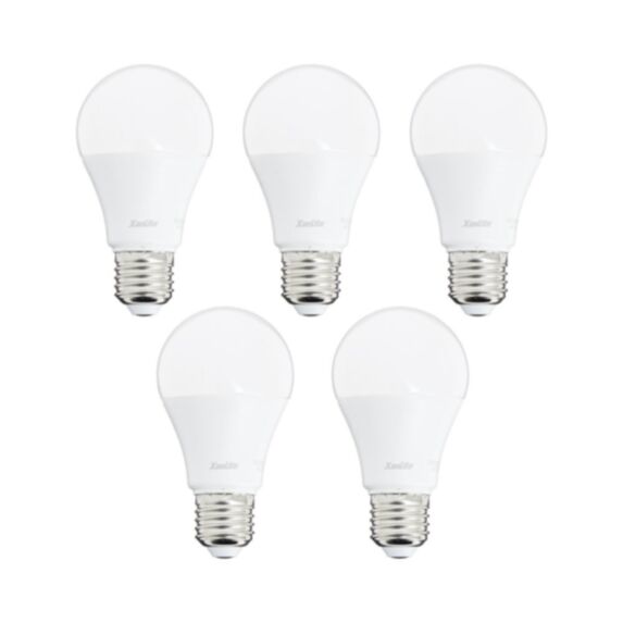5 ampoules LED SMD E27 1055lm 12W Blanc neutre - XANLITE