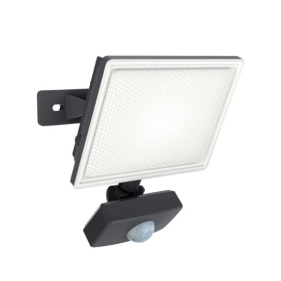 Projecteur mural noir led IP44 détecteur mouvement 800Lm 6500K - XANLITE