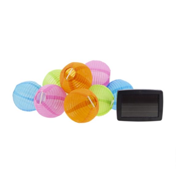 Guirlande solaire 10 boules led multicolore 5 m IP44 - XANLITE