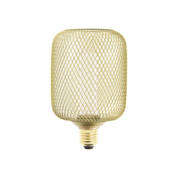 Ampoule Filament LED déco cage dorée cylindre 170lm Blanc chaud - INVENTIV