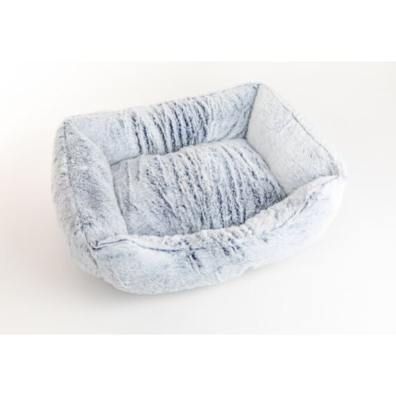 Panier rectangle polaire antidérapant 50 x 40 x 18 cm gris - ZAMIBO