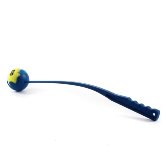 Lance balles bleu 36 cm + balle de tennis 6 cm - ZAMIBO