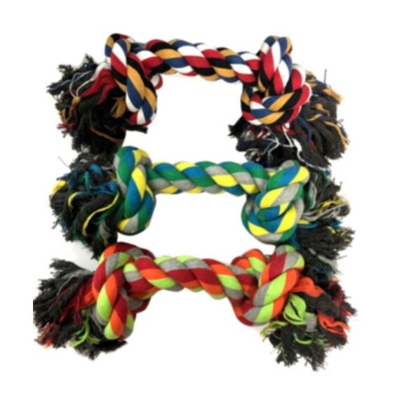 Corde noeud forme os épaisseur 5 cm 375 cm coloris assortis - ZAMIBO