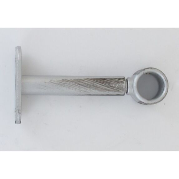 Lot de 2 supports simples D20 90 mm argent/noir - LUANCE