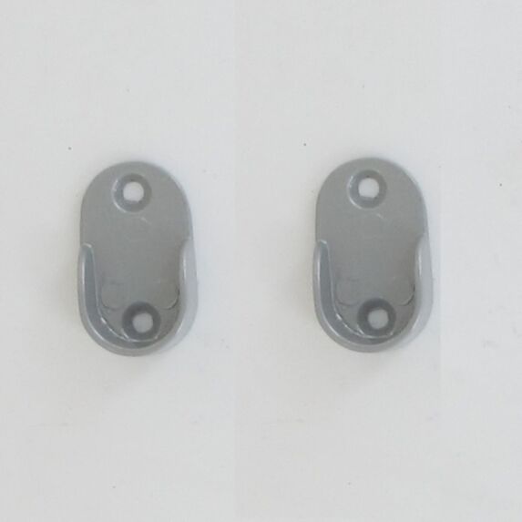 Lot de 2 naissances D16 gris laqué - LUANCE