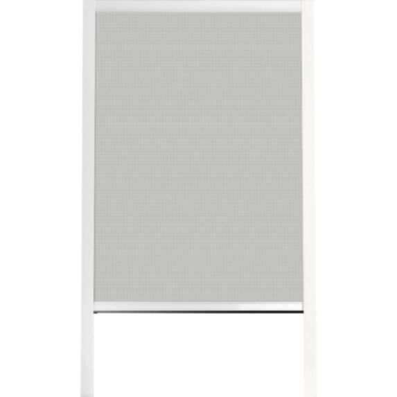 Chassis moustiquaire pvc 130 x 160 blanc/toile noire - LUANCE