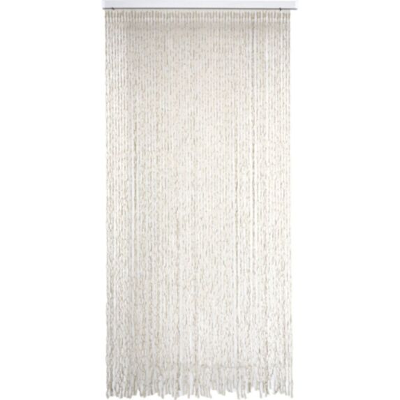Rideau de porte bouclé 90 x 200 cm polycoton naturel - LUANCE