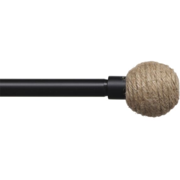 Kit extensible 90-160 cm Ø19 embout Eden noir mat - LUANCE