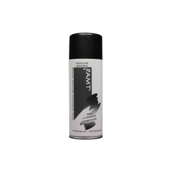 Peinture aérosol à effet métallisé noir - AMT