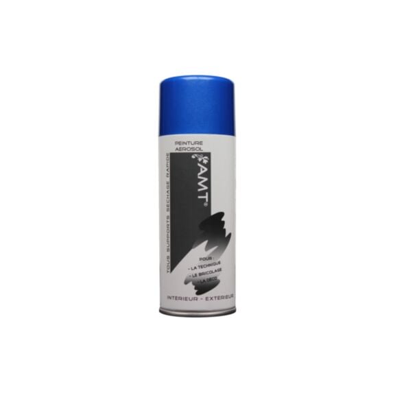 Peinture aérosol à effet métallisé bleu - AMT