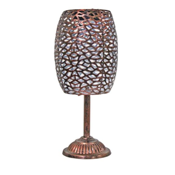 Lampe de table solaire métal design rétro - GALIX