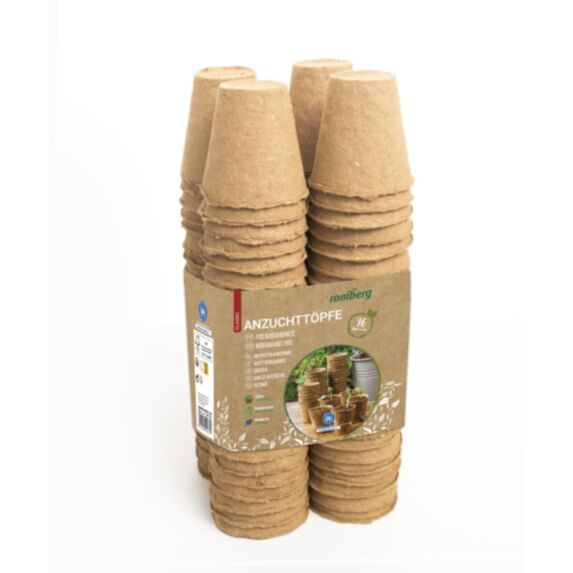 96 pots biodégradables 6 cm rond - ROMBERG