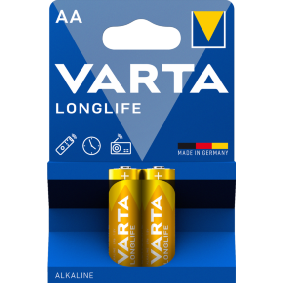 2 piles Longlife 4106 AA - VARTA 
