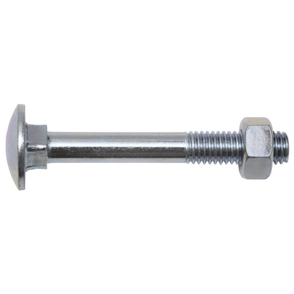 Boulon bois TRCC, M8 x 100, acier zingué, DIN 603