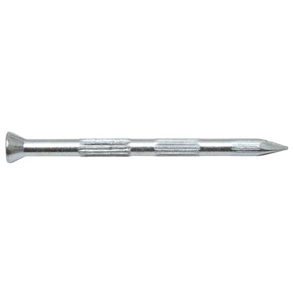 Clou strié, tête fraisée, 3,5 x 45, acier zingué