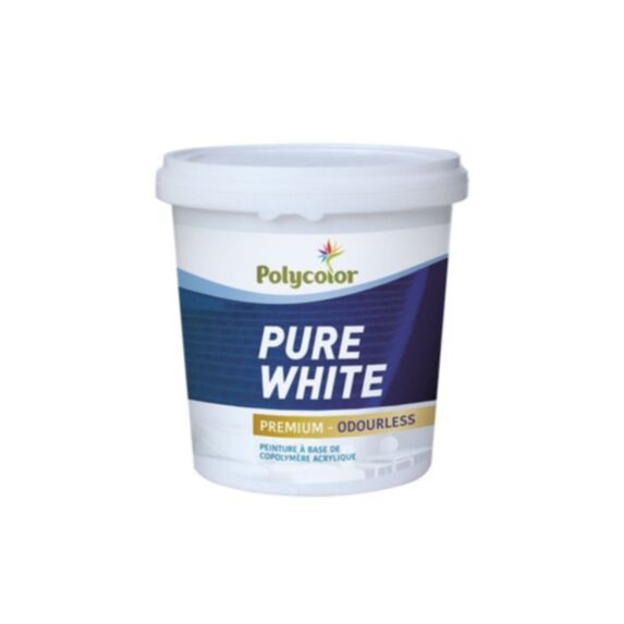 Peinture d'intérieur Pure White 1 L - POLYCOLOR