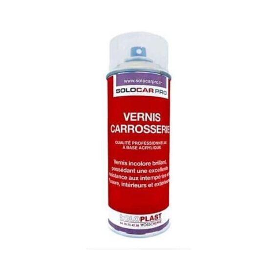 Vernis de carrosserie transparent 400 mL - SOLOCAR