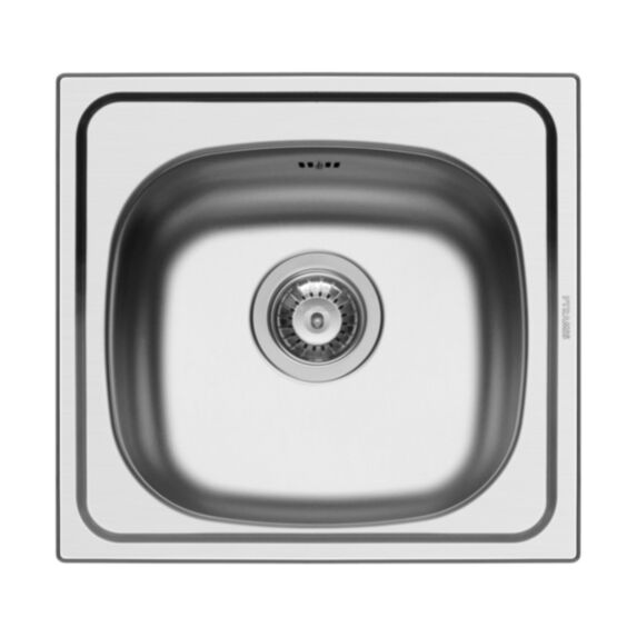 Évier carré 1 cuve sans siphon inox - NORD INOX