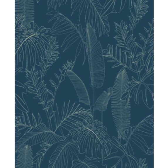 Papier peint expansé intissé Galapalos bleu 0,53 x 10 m - GRANDECO