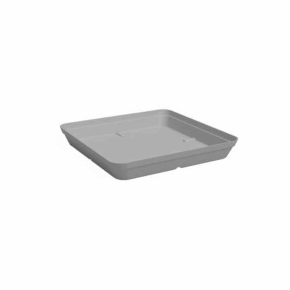 Soucoupe Capri carrée 40 cm gris clair - ARTEVASI