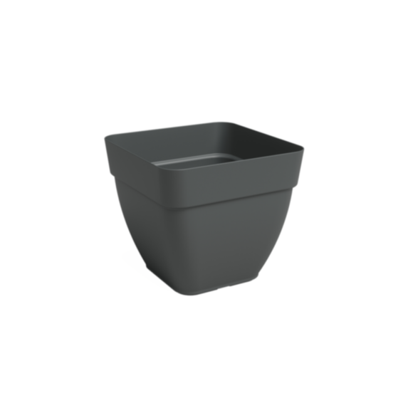 Pot Capri Campana carré 37 cm anthracite - ARTEVASI