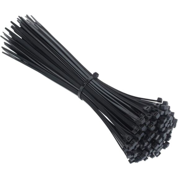 100 colliers de serrage 7,6 x 500 mm noir