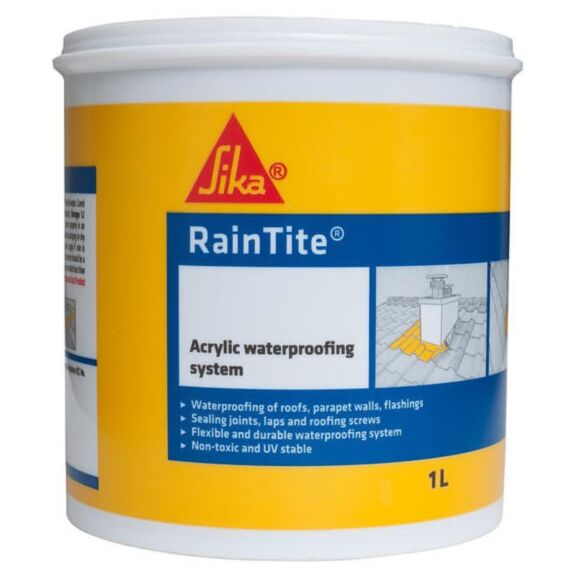 Peinture étanche blanche 1L -SIKA RAINTITEKIT
