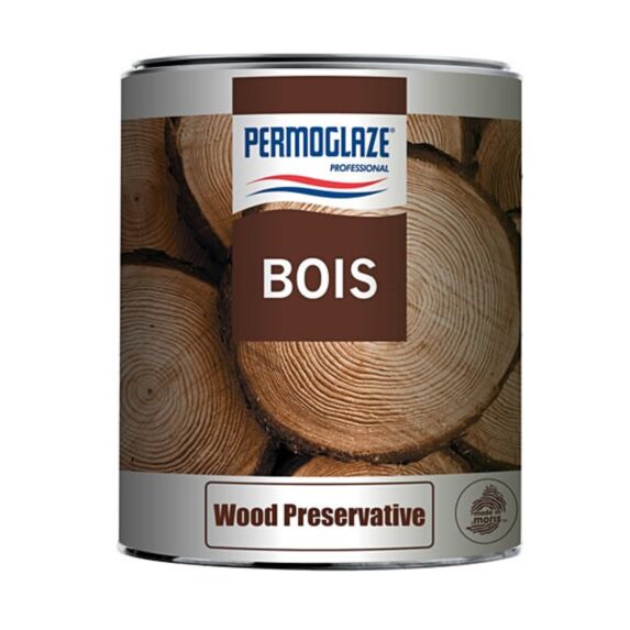 Impression microporeuse renforcée de fongicides et biocides base clear 1L - PERMOGLAZE Wood Preservative