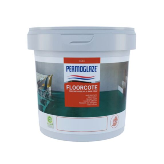 Peinture de sol Floorcote 1 L blanc - PERMOGLAZE