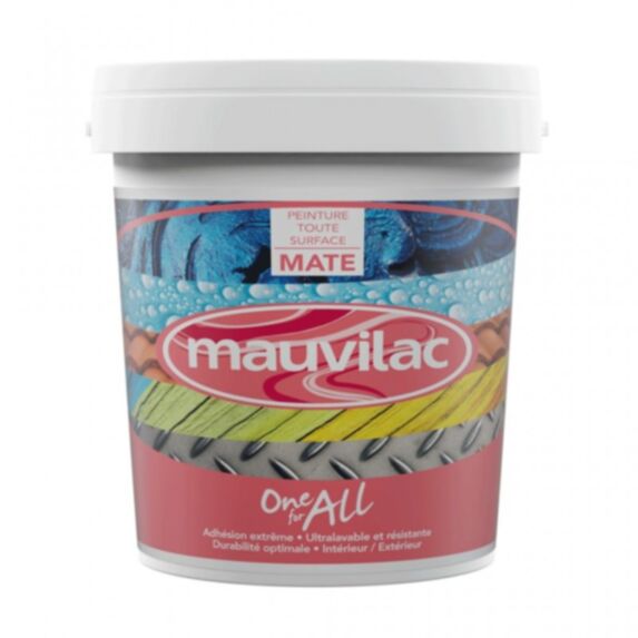 Peinture acrylique toutes surfaces mat base1 20 L - MAUVILAC