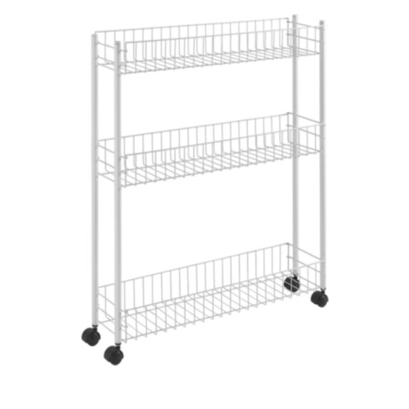 Desserte Fino 3 paniers extra-fine démontable blanc - METALTEX