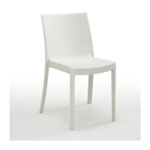 Chaise Perla 46,5 x 55 x 82 cm blanc