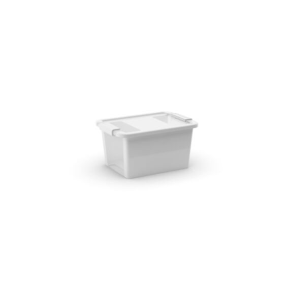 Boîte de rangement BiBox plastique à couvercle 11 L blanc - KIS