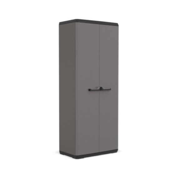 Armoire haute résine PIU 166 x 68 x 39 cm gris/noir - KETER