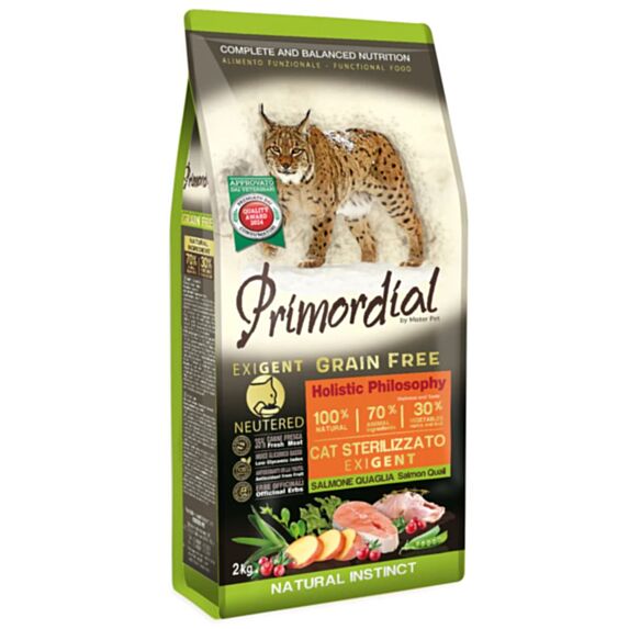 Croquette chat adulte Neutered exigent saumon caille 2 kg - MISTERPET