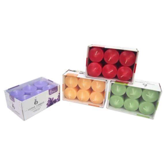 Bougies votives parfumées 6 pièces - UBL