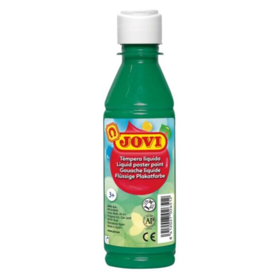 Peinture gouache liquide 500 mL vert moyen 19 - JOVI
