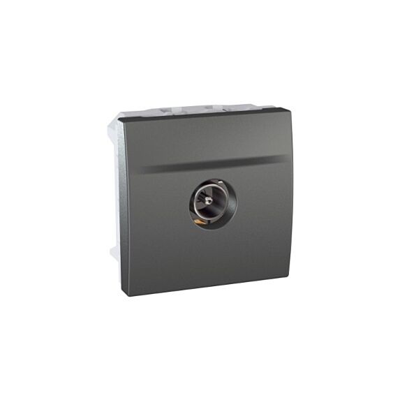 Prise simple blindage SAT Unica graphite -SCHNEIDER