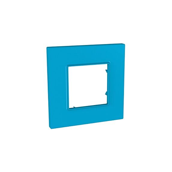 Plaque de couverture simple Unica Quadro Natura Aqua 87 x 87mm -SCHNEIDER