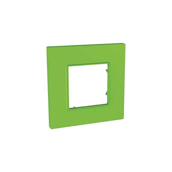 Plaque de couverture simple Unica Quadro Natura Bio 87 x 87mm -SCHNEIDER