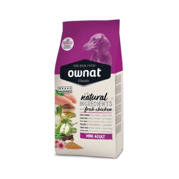 Croquettes chien Classic Adulte taille S poulet 1,5 kg - OWNAT