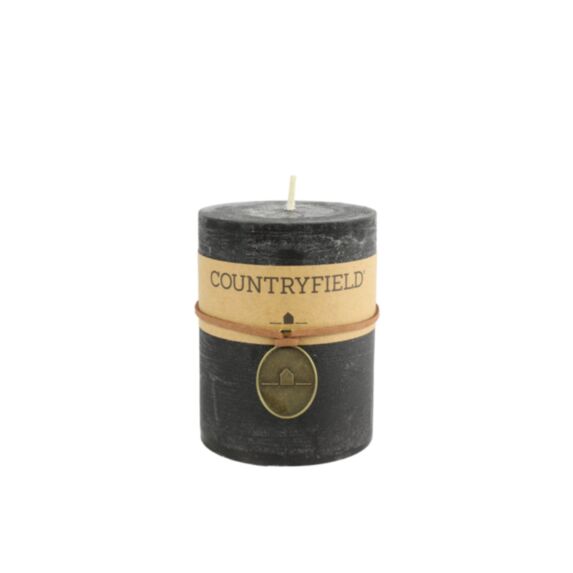 Bougie ronde Tonnie H7cm noir - DECOSTARS
