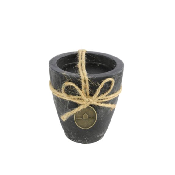 Bougie bol Tonnie H9cm noir - DECOSTARS