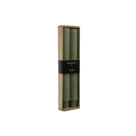 Bougie chandelle Vela Ø3xH.25cm vert clair - DECOSTARS