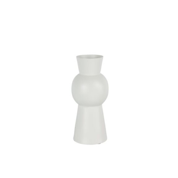 Vase poterie Andor S Ø9xH.20,5cm blanc - DECOSTARS