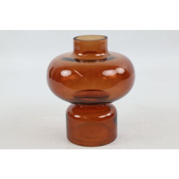 Vase en verre Micaela Ø19xH.22cm marron - DECOSTARS