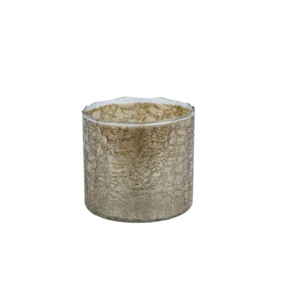 Porte-bougie Clarice M Ø10xH.10cm marron clair - DECOSTARS