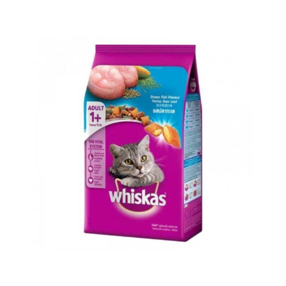 Croquettes chat adulte Poissons de mer 3 kg - WHISKAS®