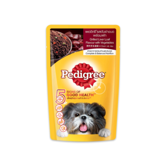 Aliment humide chien Foie grillé & Légumes 130 g - PEDIGREE®